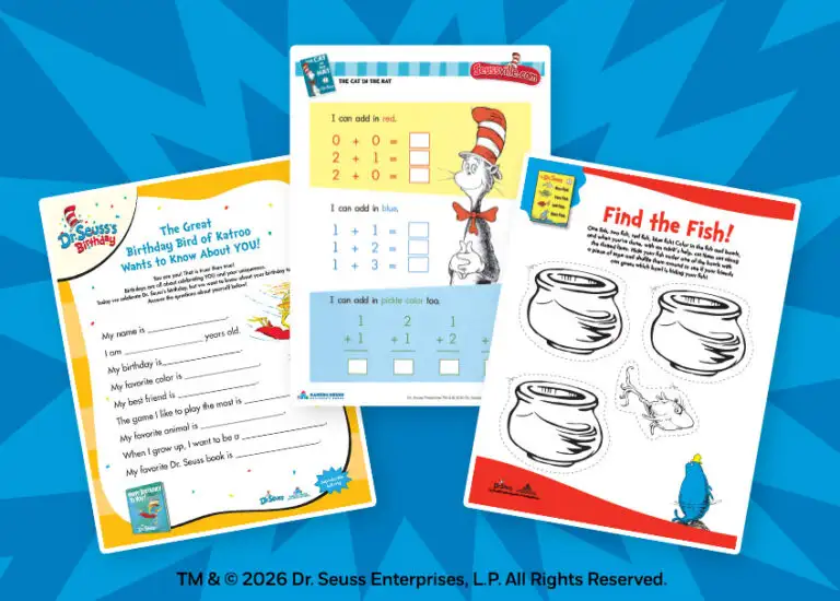 Dr. Seuss Printables & Activities