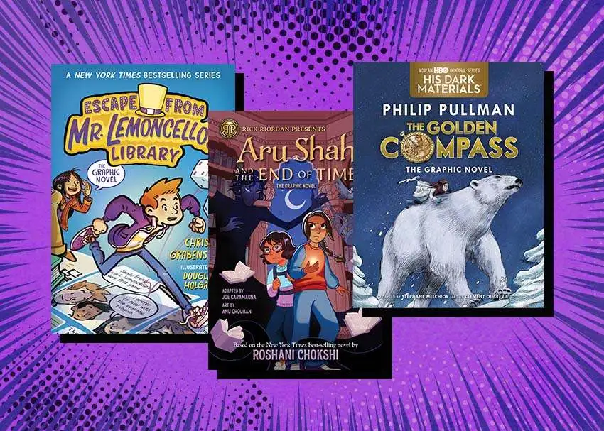 12 Book to Graphic Novel Adaptations Kids Will Love